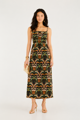 VESTIDO LONGO TUCANO REAL FARM PRETO