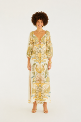 VESTIDO CROPPED JARDIM DE MAR FARM BEGE