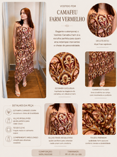 VESTIDO FEM CAMAFEU FARM VERMELHO