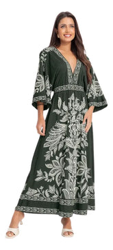 VESTIDO CROPPED CEU DE ARARA FARM VERDE