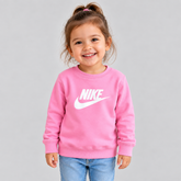BLUSAO ML NIKE KIDS FEM FT CREW ROSA A0W