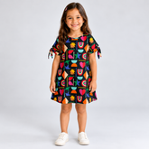 VESTIDO MALHA MIL COISAS FABULA PRETO