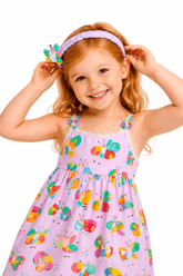 VESTIDO FEM BORBOALEGRA ALPHABETO LILAS