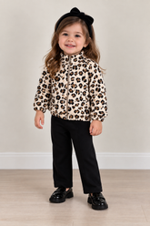 CONJ FEM JAQ CAPUZ FLEECE A PRINT E LEGG VEU/PRETO
