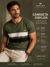 CAMISETA MAS VINTAGE LIST BICOLOR OSKLEN FOREST