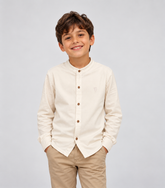 CAMISA ML GOLA PADRE VISCOLINHO DESERT OFF WHITE