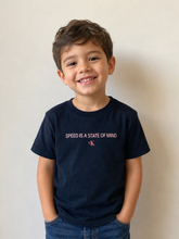 CAMISETA CKJ KIDS MAS SPEED IS A SKATE PRETO
