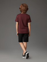 CAMISETA CKJ KIDS MAS MC REISSUE PEITO BORDO
