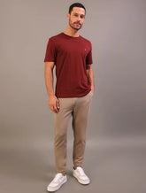 CAMISETA CKJ MAS MC CK BORDADO BORDO