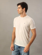 CAMISETA MC CKJ MAS BOTONE OFF WHITE