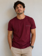 CAMISETA CKJ MAS MC LOGO BASICO PEITO BORDO