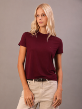 BLUSA CKJ FEM VISCOLYCRA BORDO