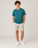 CAMISETA MAS CKJ KIDS LOGO PEITO VERDE MEDIO