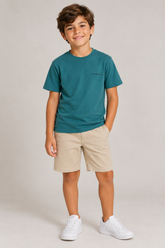 CAMISETA MAS CKJ KIDS LOGO PEITO VERDE MEDIO