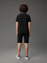 CAMISETA MC CKJ KIDS MAS MOUNTAINS PRETO