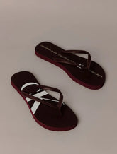CHINELO CKJ FEM LOGO CORRIDO CK BORDO