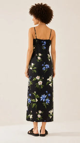 VESTIDO RETO AGUA DE FLOR FARM PRETO