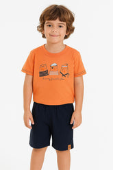 CONJ MAS CAM MY FAVORITE PLACE E BER MLT LARANJA