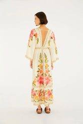 VESTIDO CROPPED CAROLINA FARM BEGE