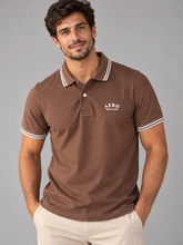 POLO MC MAS DET GOLA AERO NEW YORK MARROM