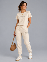 CALCA MOLETOM FEM AEROPOSTALE AREIA