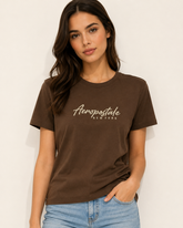 BLUSA FEM MC SILKADA AEROPOSTALE MARROM