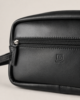 NECESSAIRE COURO BRENDON PRETO