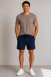 CAMISETA DRY FIT MESH BRENDON BEGE ESCURO