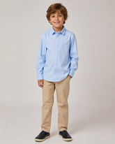 CAMISA ML INF TRICOLINE LISA ARAMIS AZUL CLARO