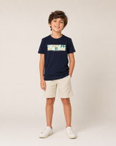CAMISETA MC INF EST TENNIS GEO ARAMIS MARINHO