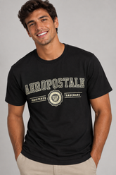 CAMISETA MAS MC SILKADA AEROPOSTALE PRETO