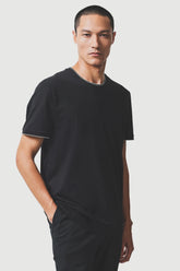 CAMISETA MAS MC BASICA FRISO GOLA ARAMIS PRETO
