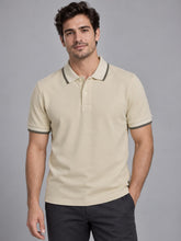 POLO MC MAS ARAMIS BASICA 4 FRISOS AMARELO CLARO