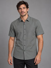 CAMISA MAS MC REG FLAME BOSCO ARAMIS VERDE GRIS