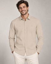 CAMISA MAS ML SL LS FIO 60 CARBON TOUCH CAQUI