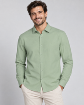 CAMISA MAS ML SL LS FIO 60 CARBON TOUCH VERDE