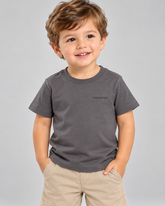 CAMISETA MAS KIDS 100 ALGODAO BRENDON GRAFITE