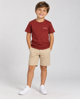 CAMISETA MAS KIDS 100 ALGODAO BRENDON BORDO