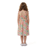 VESTIDO FEM BASIQUINHO FUN ARCO IRIS LARANJA BEBE