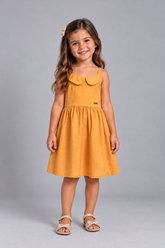VESTIDO ALCA FEM BASIQUINHO FUN LISO LARANJA