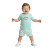 CONJUNTO MAS BB PRANCHA DE SURF CHA VERDE/OFF WHITE