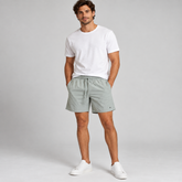 SHORTS DE ELASTICO BASICO COLOR ARAMIS AGAVE