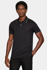 POLO MAS MC CLASSIC 1 FRISO ARAMIS PRETO
