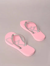 CHINELO CKJ KIDS FEM OVER LOGO CK COLLEG ROSA CLARO