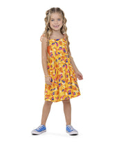VESTIDO ALCA CORDA MM ESTAMPADO MOSTARDA