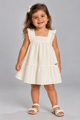 VESTIDO ALC TEC BORDADO LAISE OFF WHITE