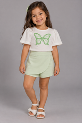 CONJ FEM BL MC DET BORB BORD SHORT SAIA MARFIM/VERDE