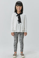 CASACO EM TRICO C FECHAMENTO LACO DECOTE OFF WHITE