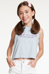 NOVO REGATA FEM TEEN SILKADA AZUL MEDIO