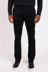 NOVO CALCA CHINO SKINNY SARJADA PRETO